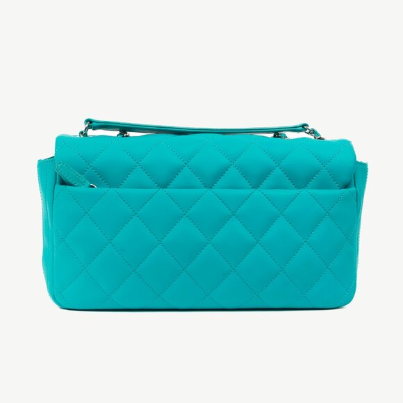 Chanel Teal Paris-Seoul Medium Lambskin Coco Rain Flap Bag - Picture 4 of 16